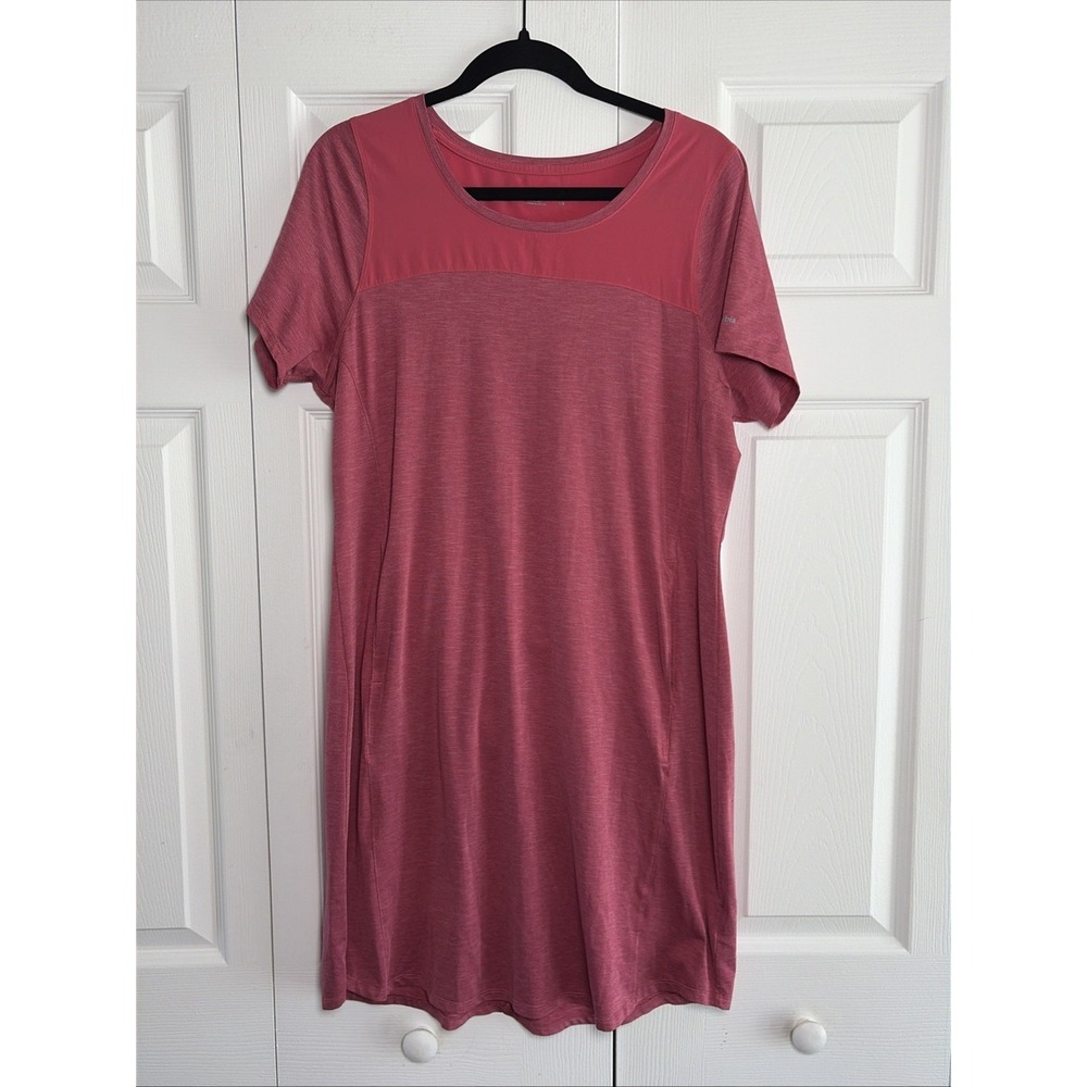Columbia‎ Freezer III Dress Womens Size L Pink Heathered Active Hiking Pockets L